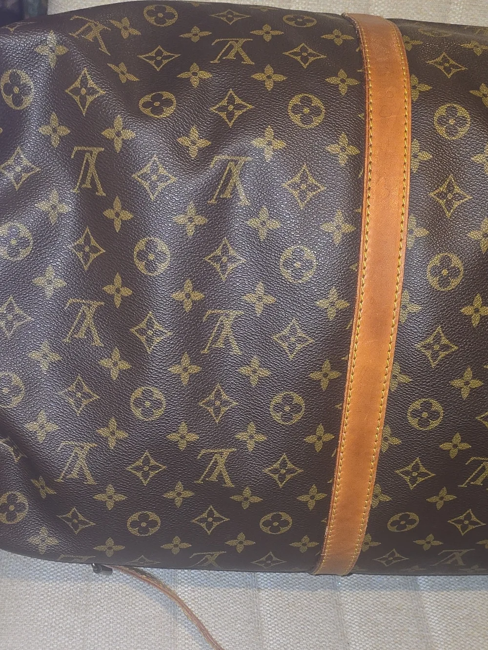 Authentic Louis Vuitton Keepall Bandoulière 60 Monogram Duffel Travel Bag Strap